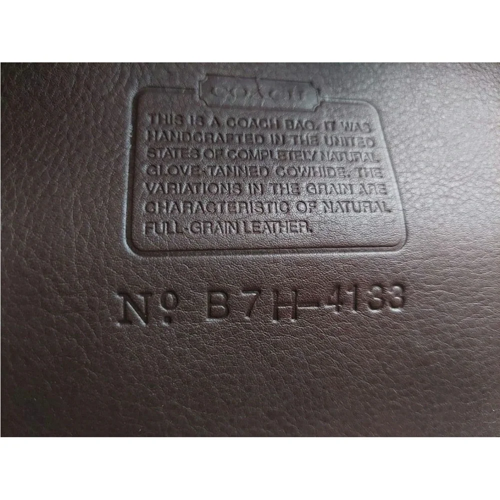 Coach Chocolate Brown Leather Tote - Picture 13 of 14